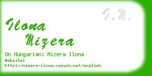 ilona mizera business card